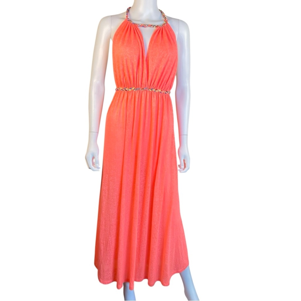 New Pitusa Athena Braided Back Maxi Sundress Small - Picture 2 of 12